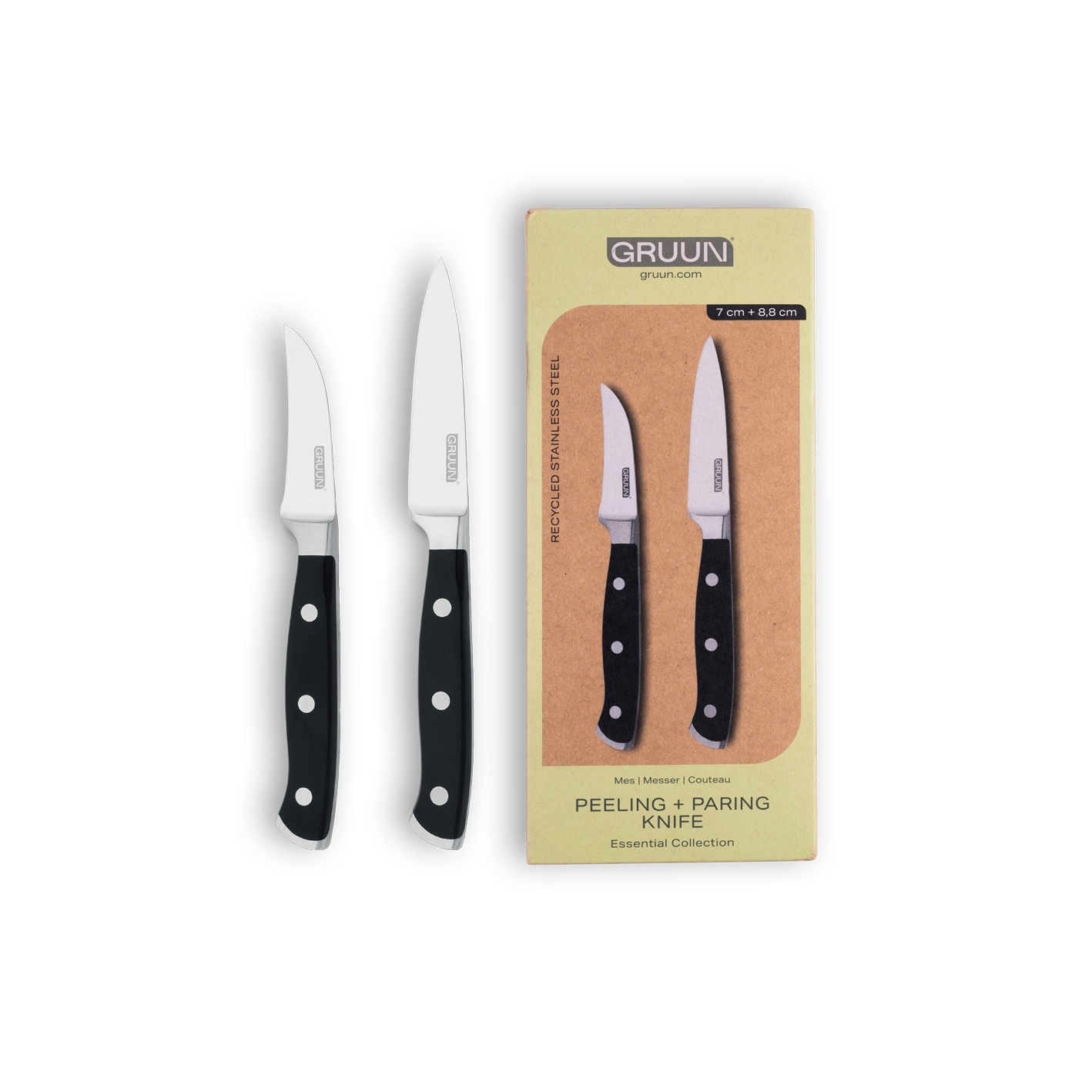 Gruun Gemüse- + Schälmesser