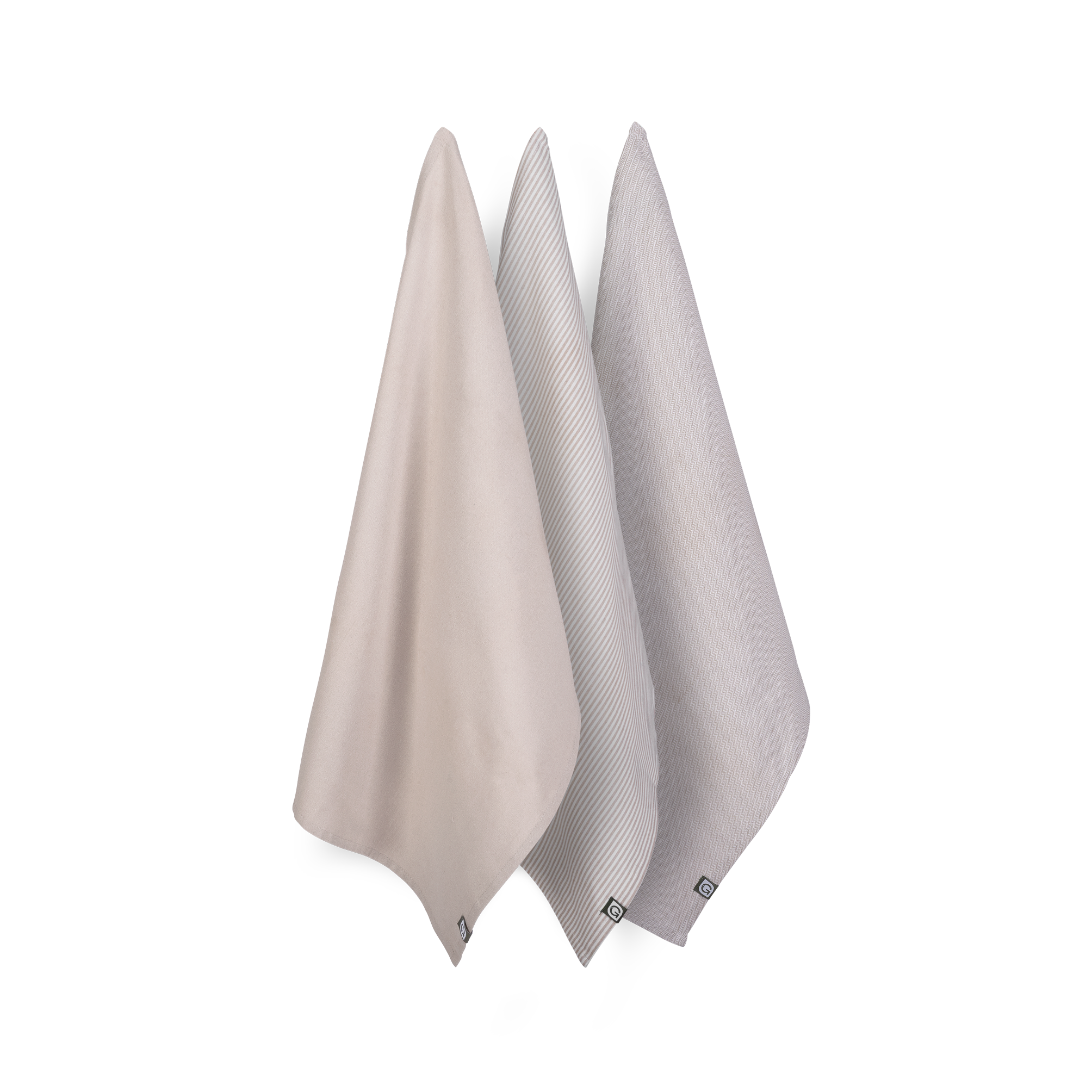 Gruun Theedoeken Set van 3 Zand